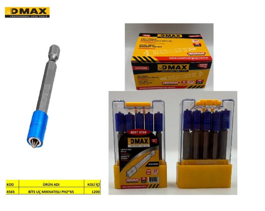 BİTS UÇ MIKNATISLI PH2*65 - 1