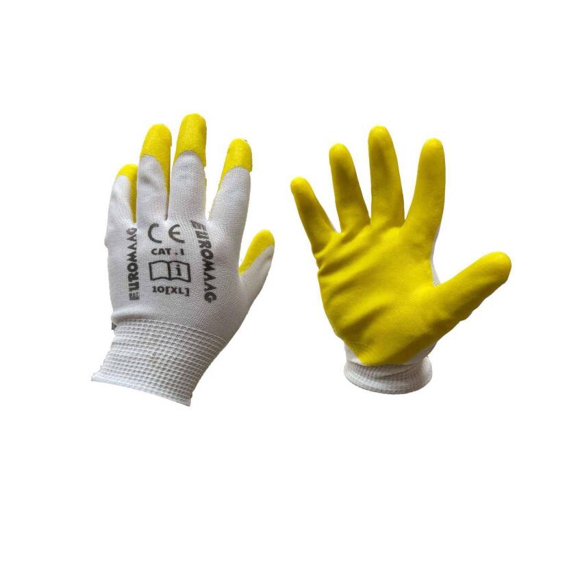 EUROMAAG POLYESTER SARI BEYAZ ELDİVEN - 1