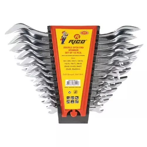 RİCO 12 Parça Açık Ağız Anahtar Takımı Seti 020-RC8012 - 1
