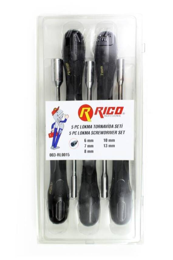 Rico 5 Parça Lokma Tornavida Seti Takımı RL0015 - 4