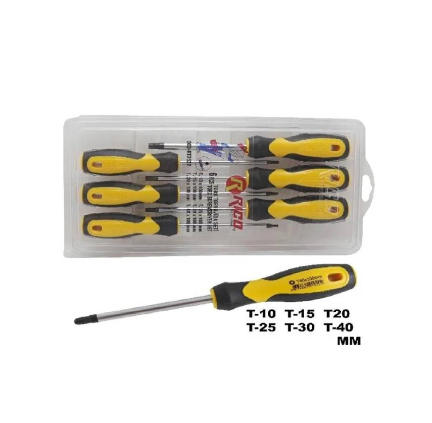 Rico 6 Parça Torx Tornavida Seti Takımı RK0051 - 2