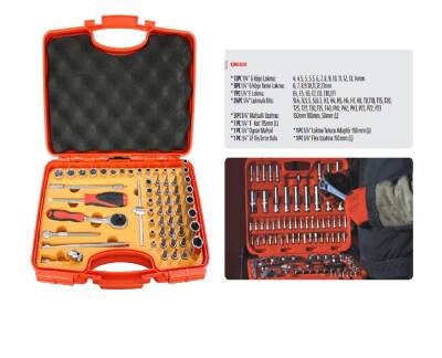 RİCO 60PC 1/4` 6 KÖŞE LOKMA SETİ - 2