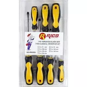 Rico 7 Parça Klasik Tornavida Seti 003-rk0026 - 3