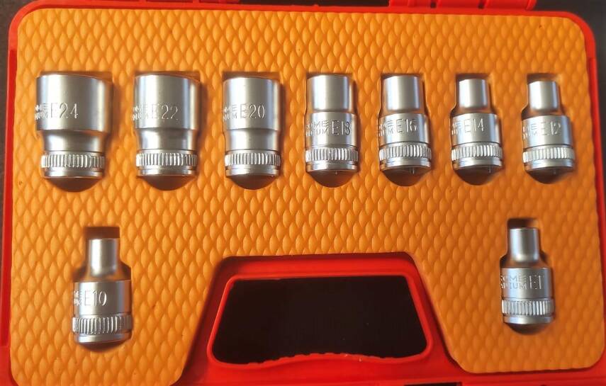 Rico 9 Parça 1/2 Torx Lokma Takımı Seti E (Dişi) 007-RC9010 - 4
